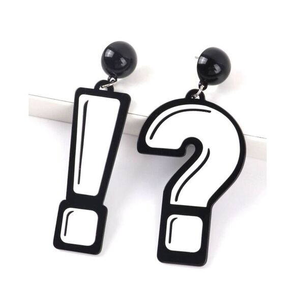 Question Exclamation Mark Earrings - Picture 1 of 4